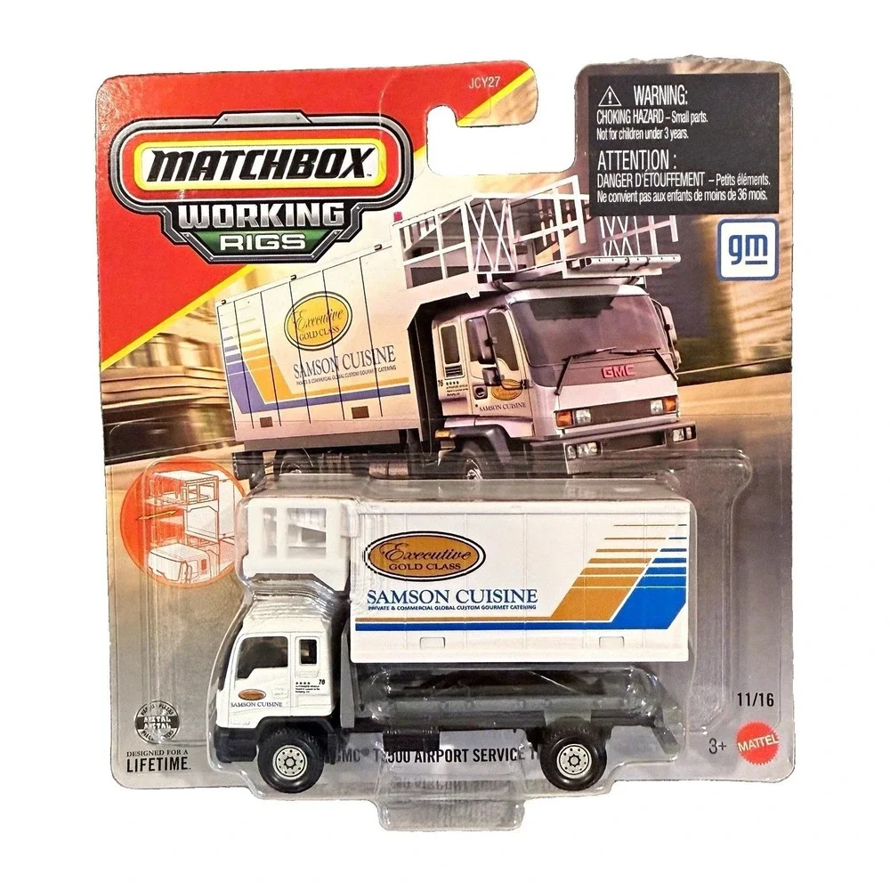 Matchbox Working Rigs GMC T8500 Airport Service Truck Samson Cuisine JCY27 NIP